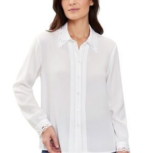 Yves St. Clair White Button Down Shirt